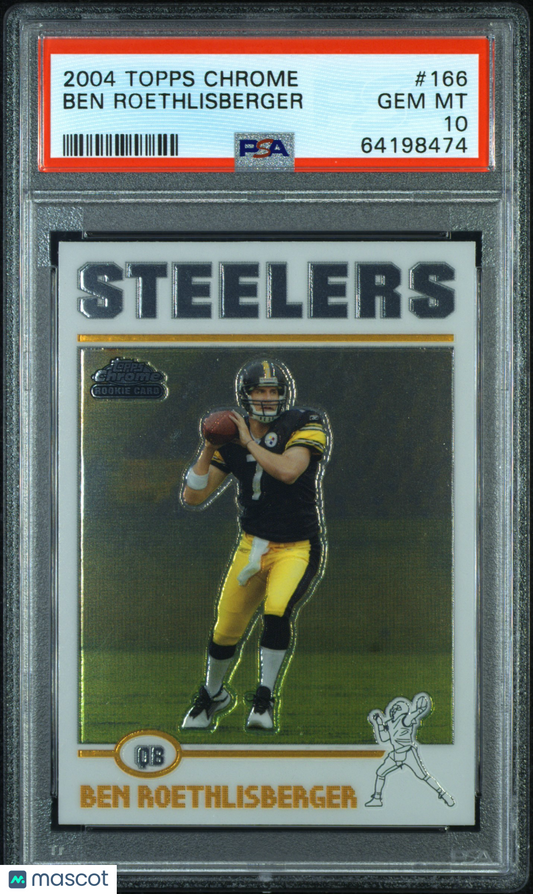 2004 Topps Chrome Ben Roethlisberger #166 PSA 10