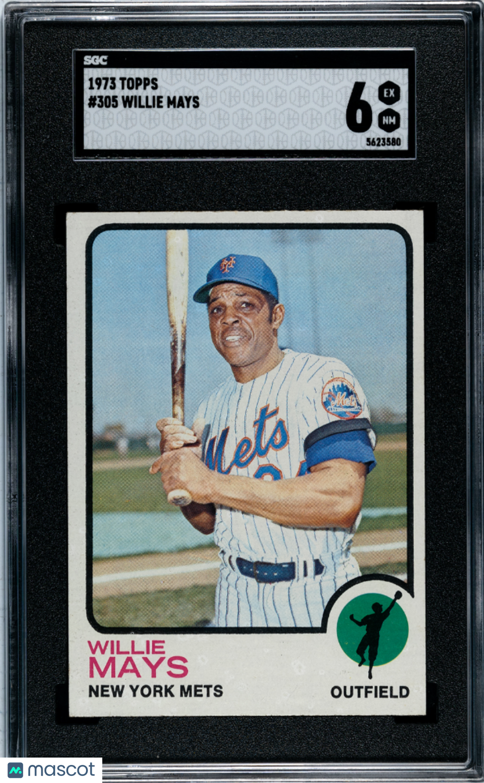 1973 Topps Willie Mays #305 SGC 6