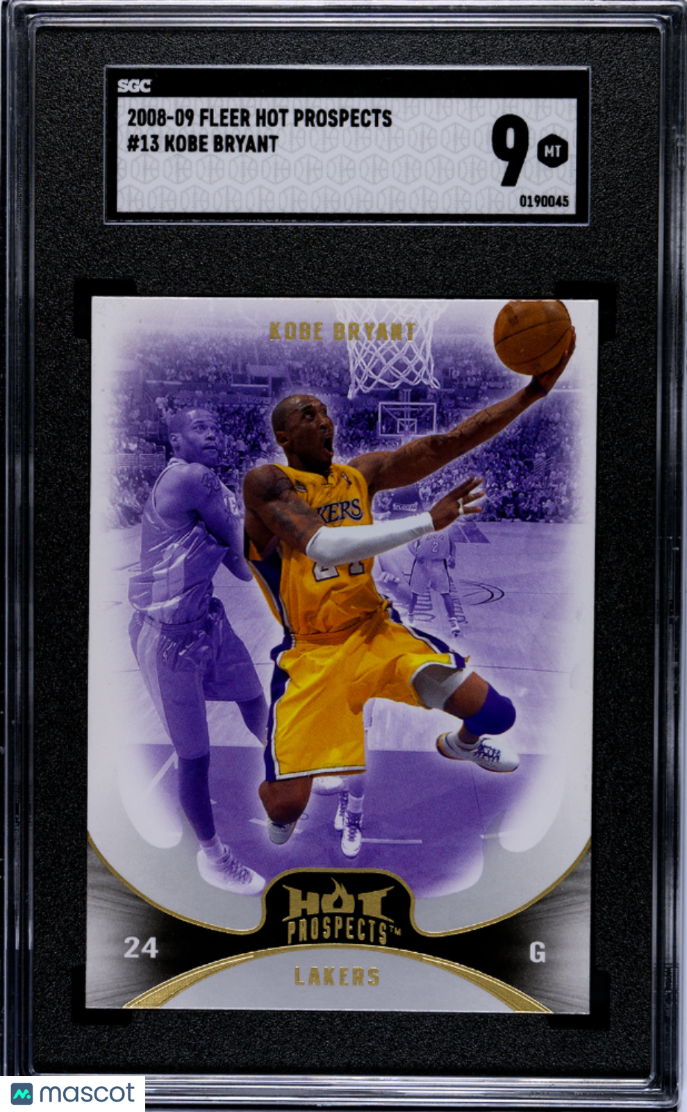 2008 Fleer Hot Prospects Kobe Bryant #13 SGC 9