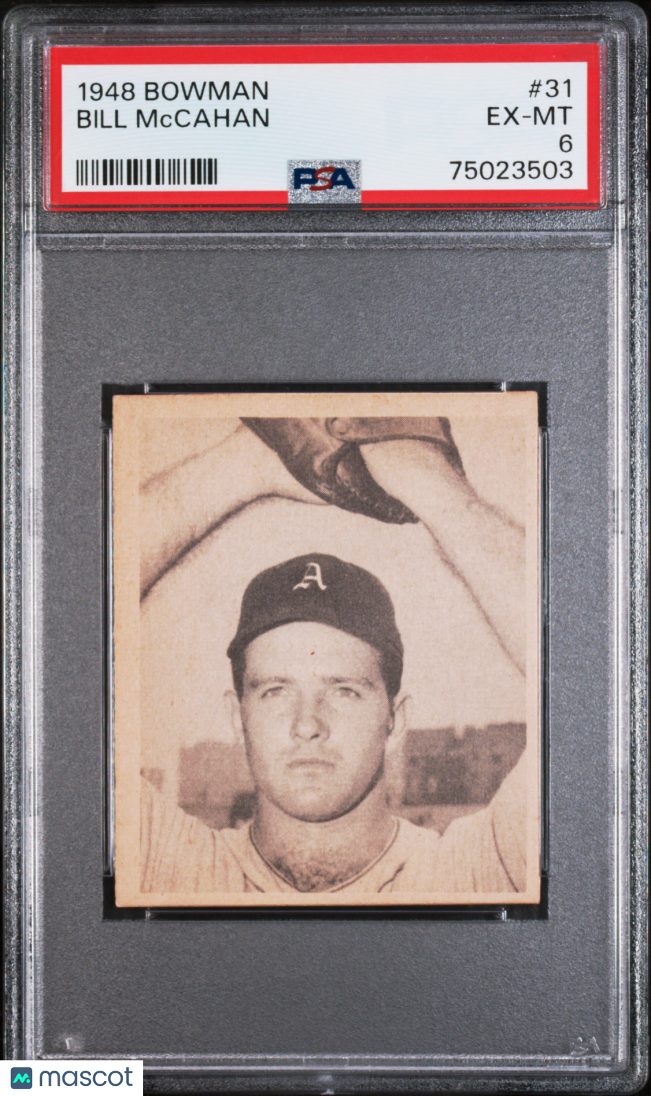 1948 Bowman Bill Mccahan #31 PSA 6
