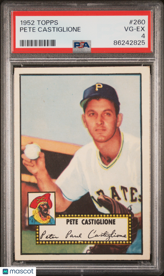 1952 Topps Pete Castiglione #260 PSA 4