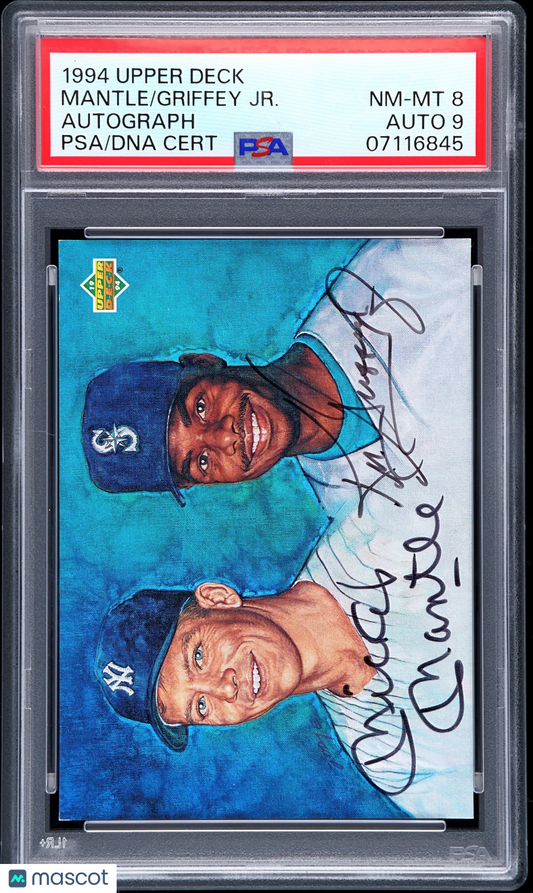 1994 Upper Deck Griffey JR. Mantle Autograph PSA 8 Auto 9