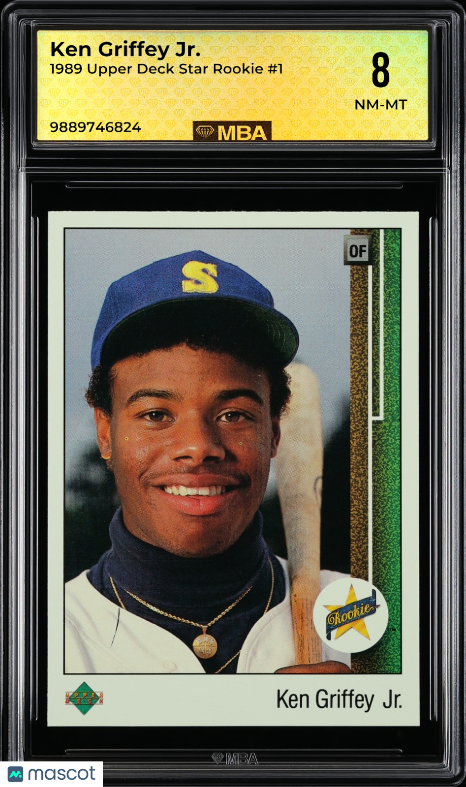 1989 Upper Deck Ken Griffey Jr. #1 Star Rookie MBA 8