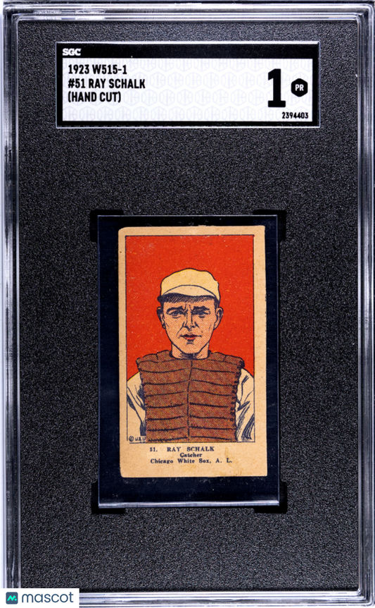 1923 W515-1 Ray Schalk #51 SGC 1