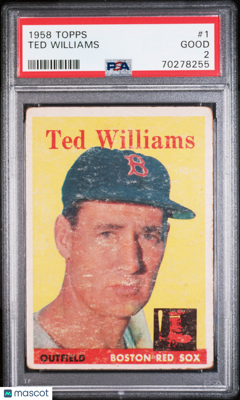 1958 Topps Ted Williams #1 PSA 2