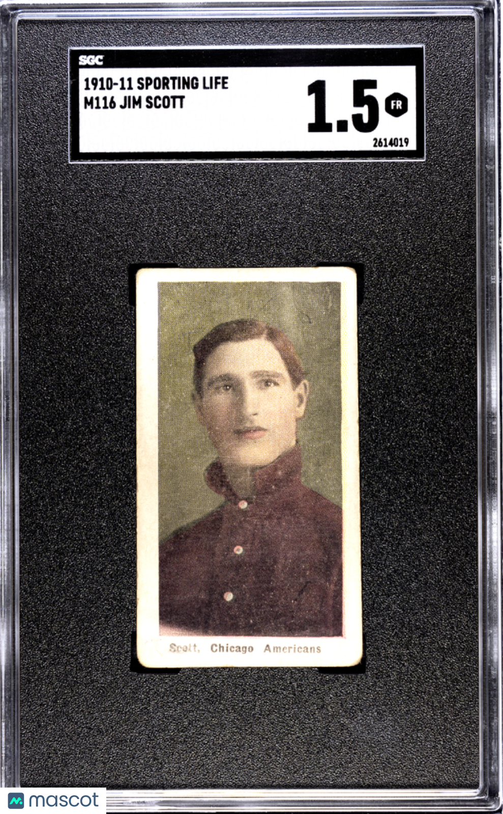 1910 Sporting Life (M116) Jim Scott SGC 1.5