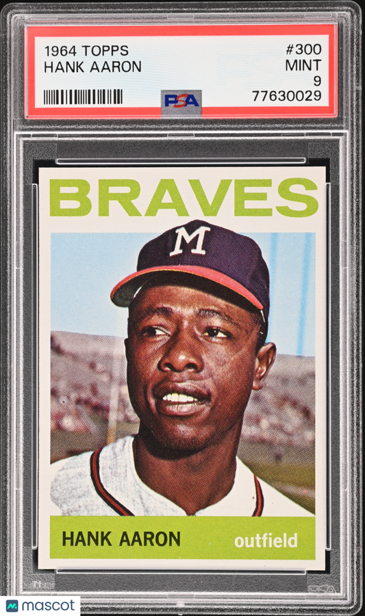 1964 Topps Hank Aaron #300 PSA 9
