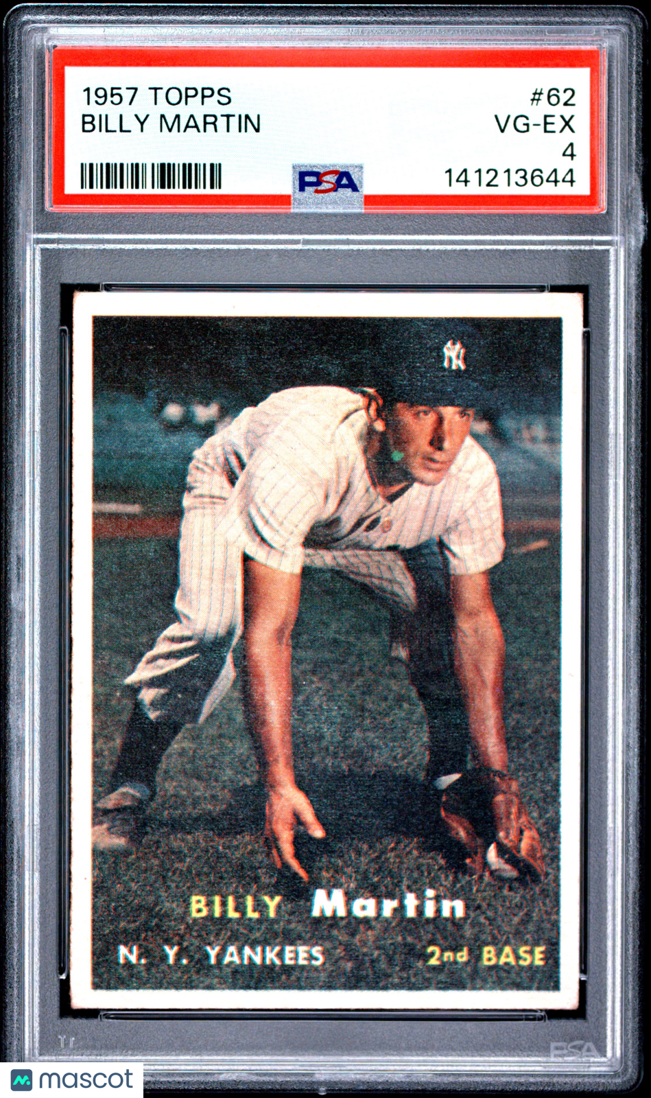 1957 Topps Billy Martin #62 PSA 4