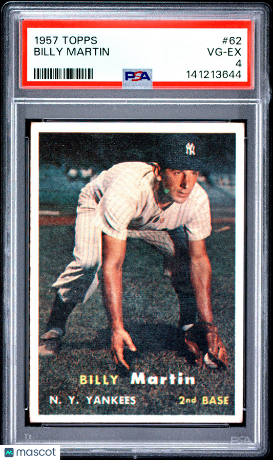 1957 Topps Billy Martin #62 PSA 4