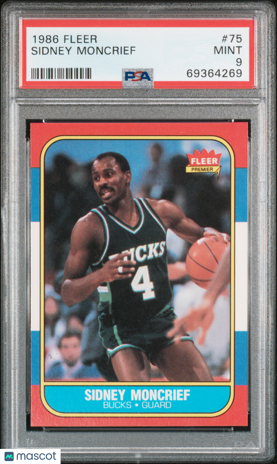 1986 Fleer Sidney Moncrief #75 PSA 9