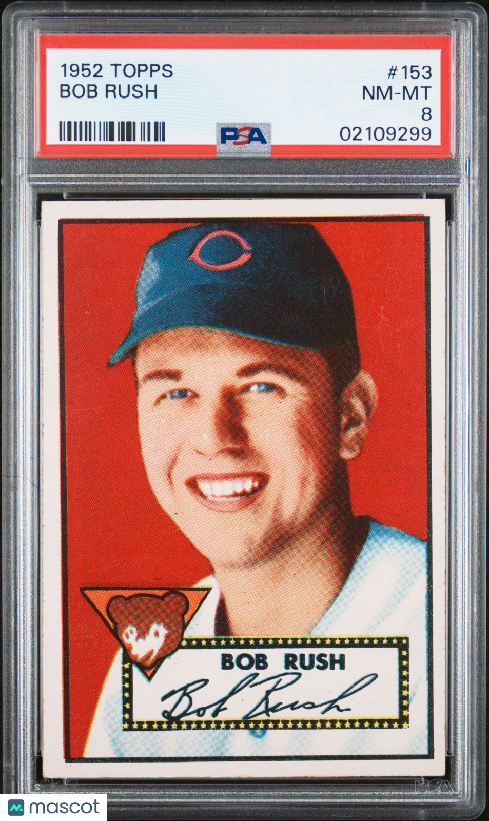 1952 Topps Bob Rush #153 PSA 8