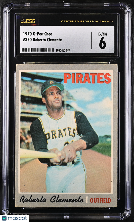 1970 O-Pee-Chee Roberto Clemente #350 CGC 6