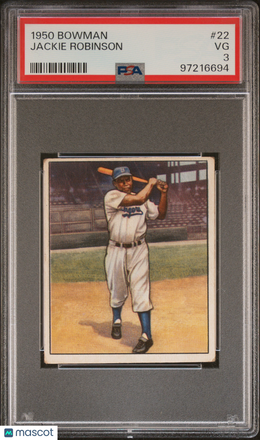 1950 Bowman Jackie Robinson #22 PSA 3