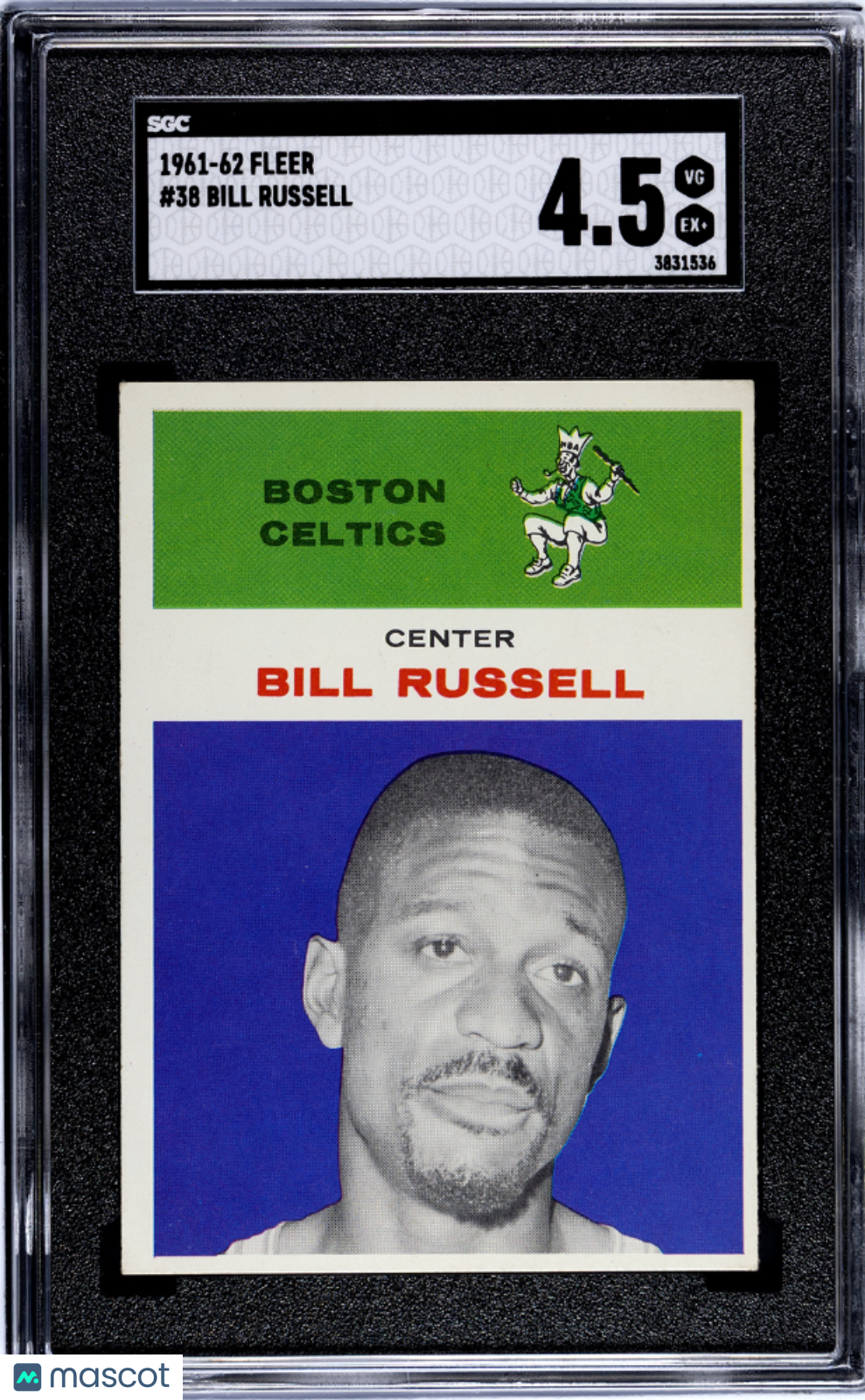 1961 Fleer Bill Russell #38 SGC 4.5