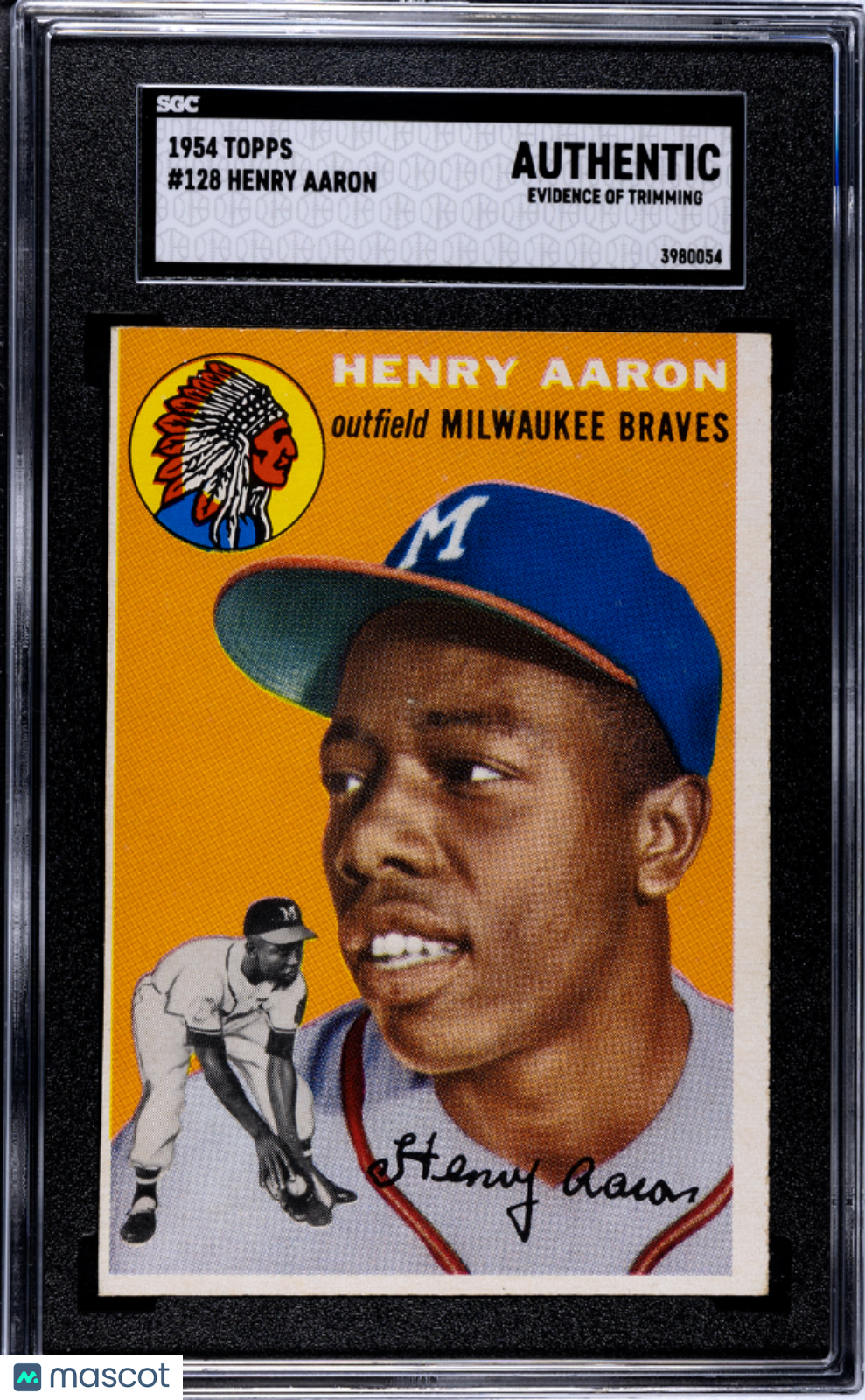 1954 Topps Henry Aaron #128 SGC A