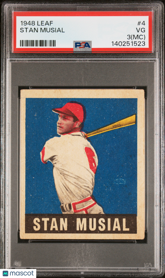 1948 Leaf Stan Musial #4 PSA 3 MC