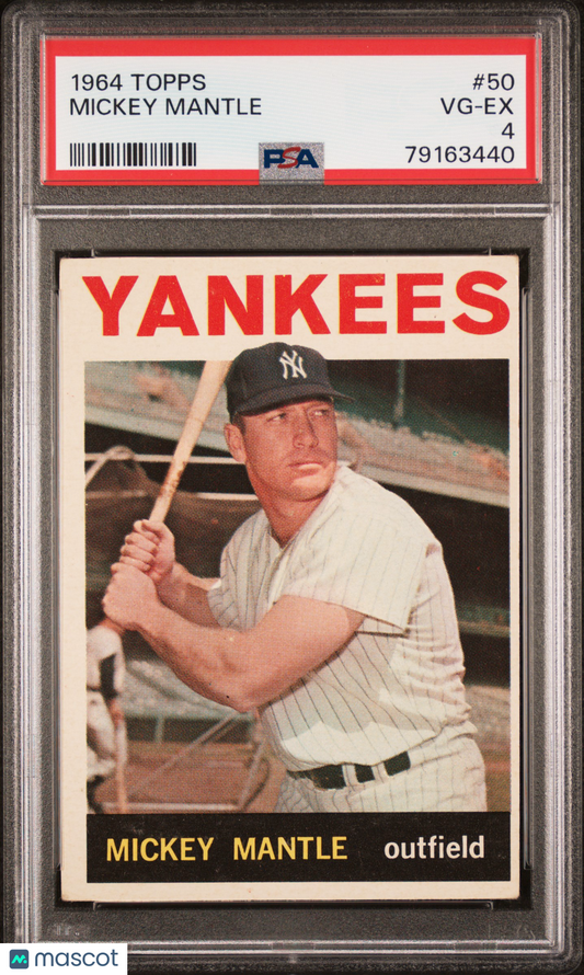 1964 Topps Mickey Mantle #50 PSA 4