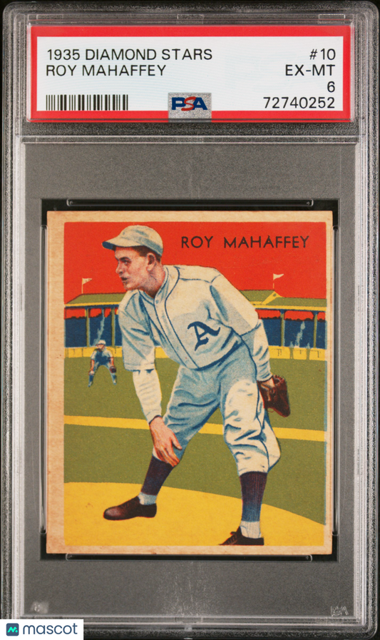 1935 Diamond Stars Roy Mahaffey #10 PSA 6