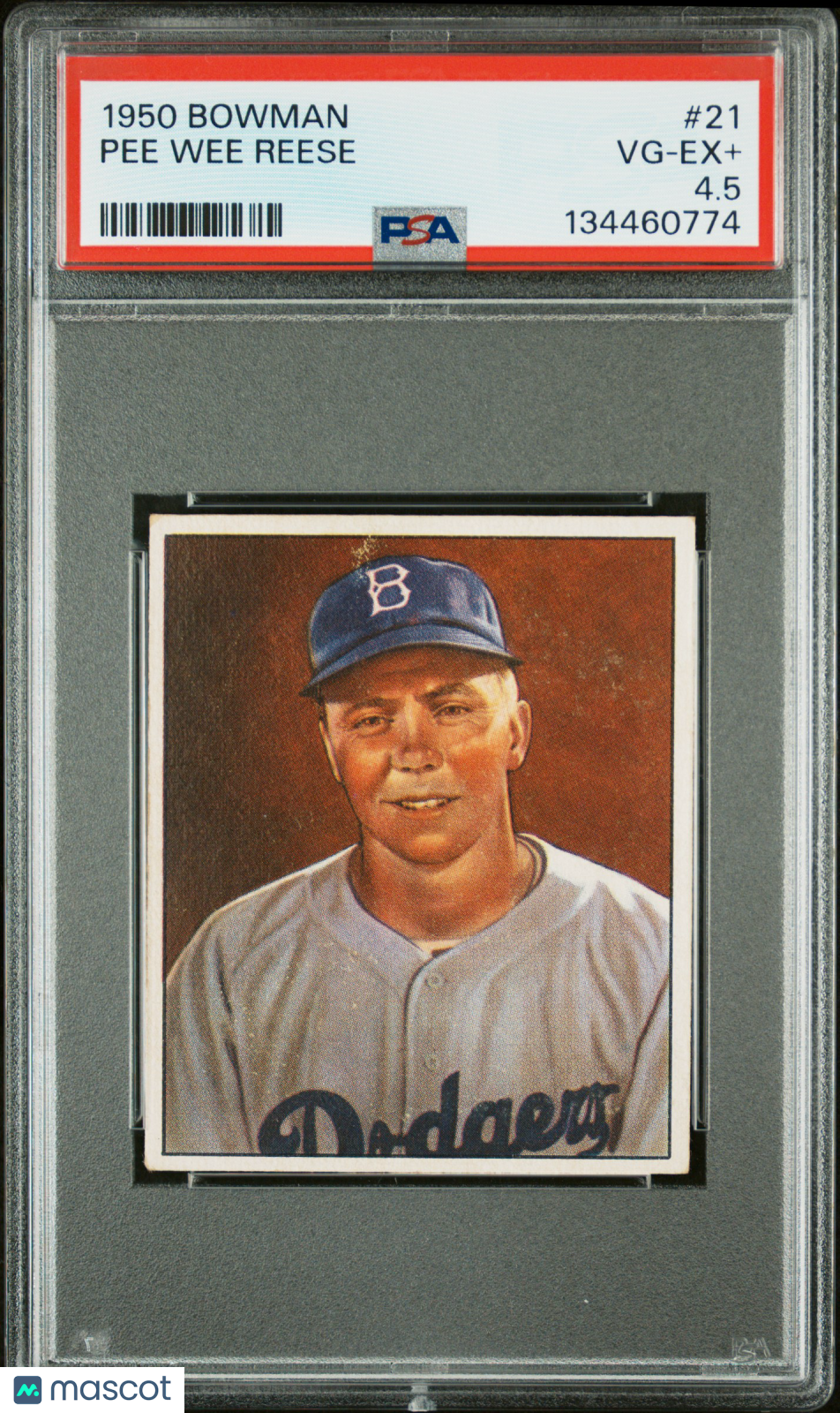 1950 Bowman Pee Wee Reese #21 PSA 4.5