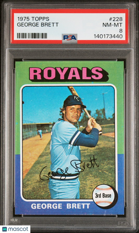 1975 Topps George Brett #228 PSA 8