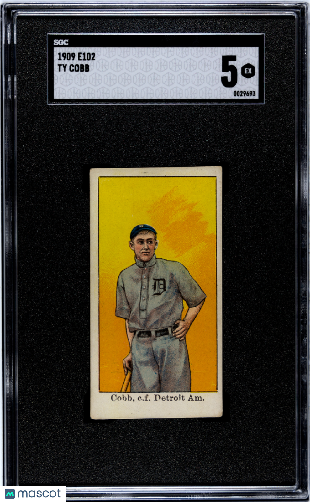 1909 E102 Ty Cobb SGC 5