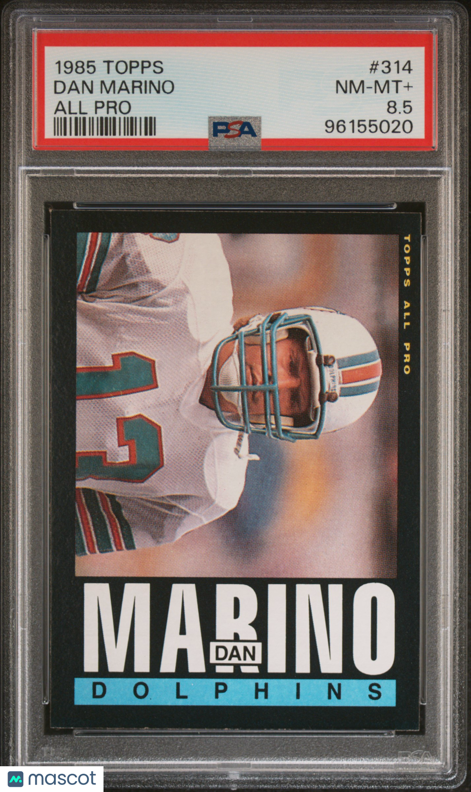 1985 Topps Dan Marino #314 All Pro PSA 8.5