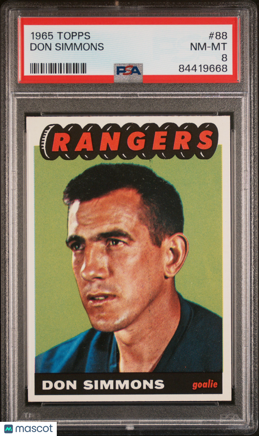 1965 Topps Don Simmons #88 PSA 8