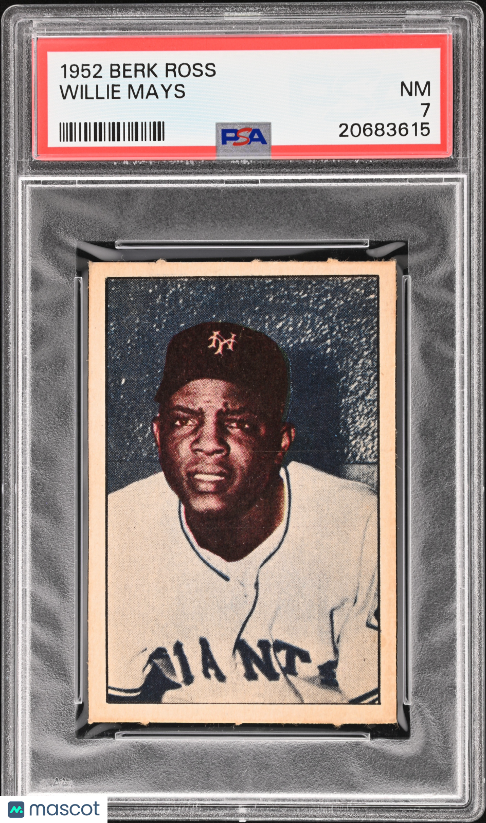 1952 Berk Ross Willie Mays PSA 7
