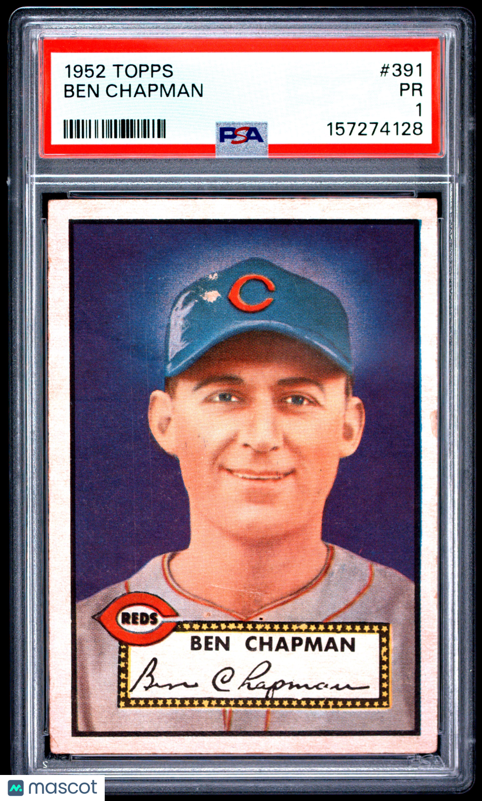 1952 Topps Ben Chapman #391 PSA 1