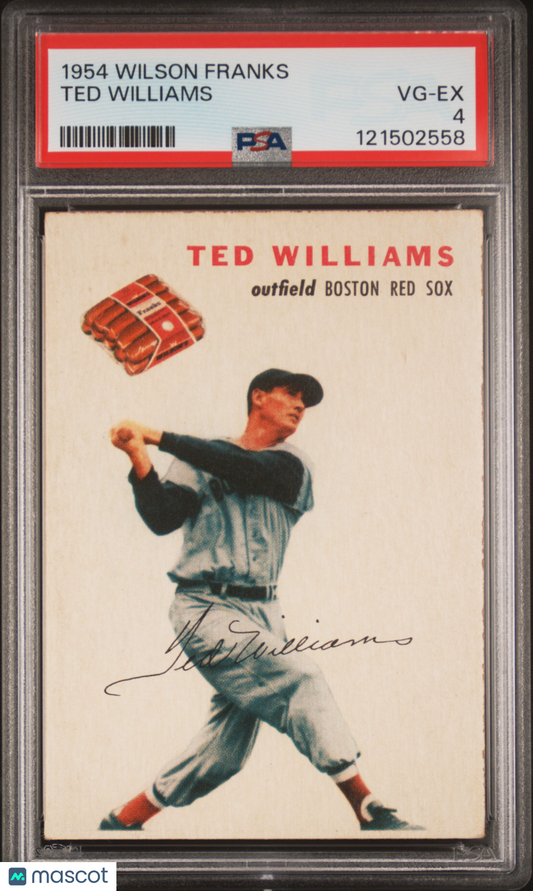 1954 Wilson Franks Ted Williams PSA 4