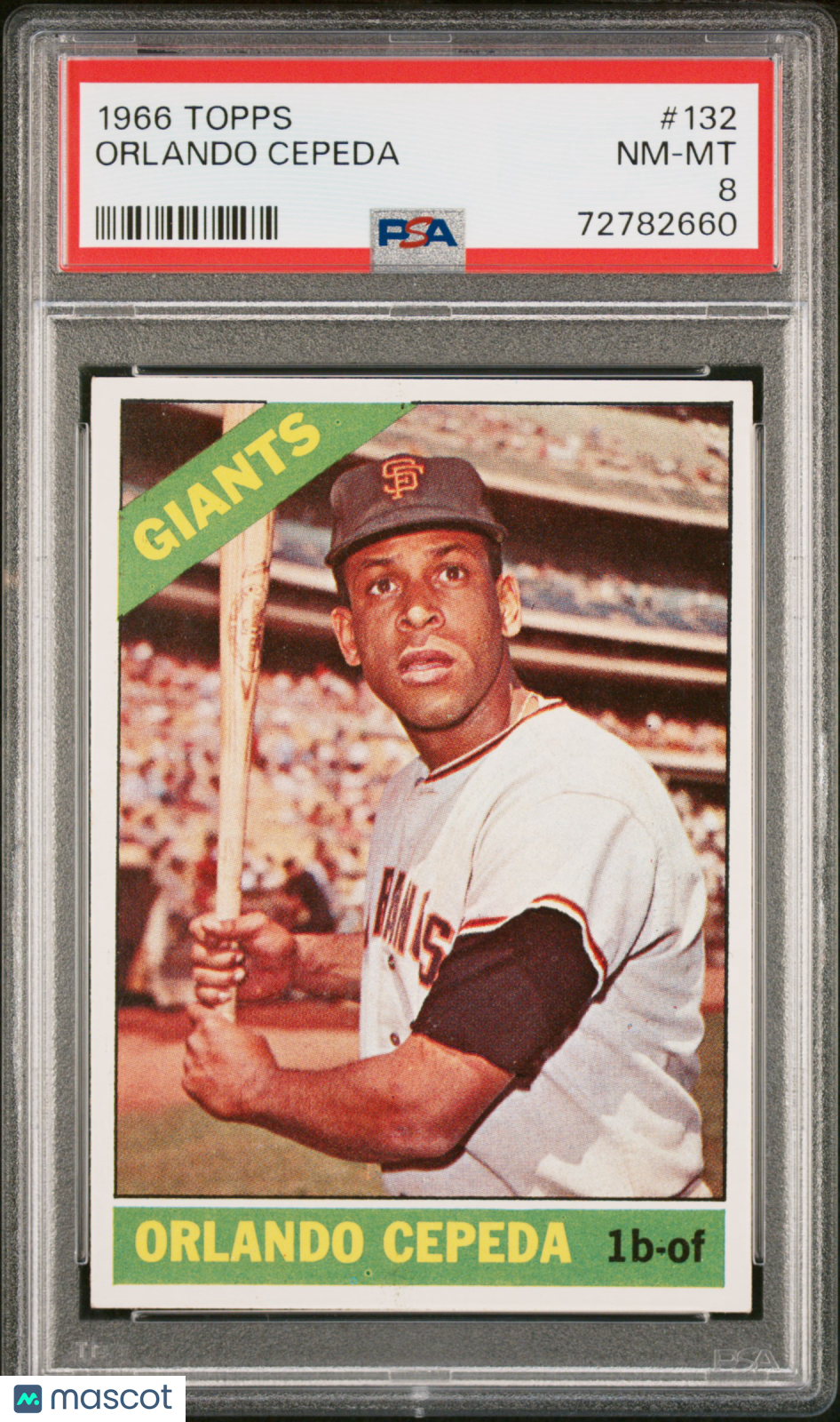 1966 Topps Orlando Cepeda #132 PSA 8