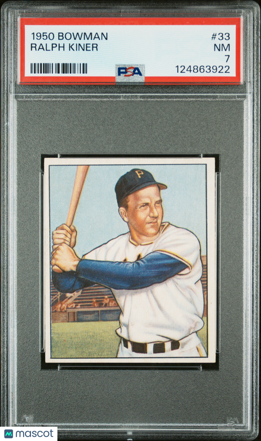 1950 Bowman Ralph Kiner #33 PSA 7