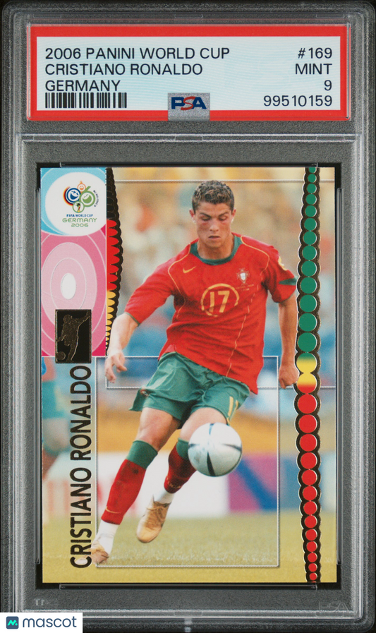 2006 Panini World Cup Germany Cristiano Ronaldo #169 PSA 9