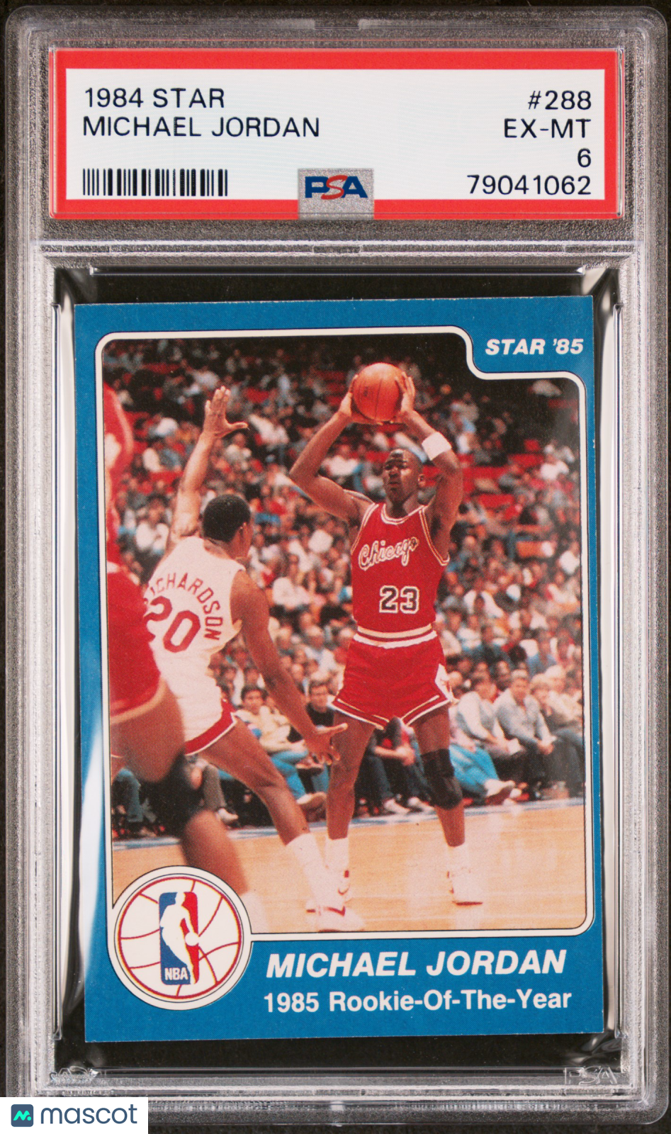 1984 Star Michael Jordan #288 PSA 6