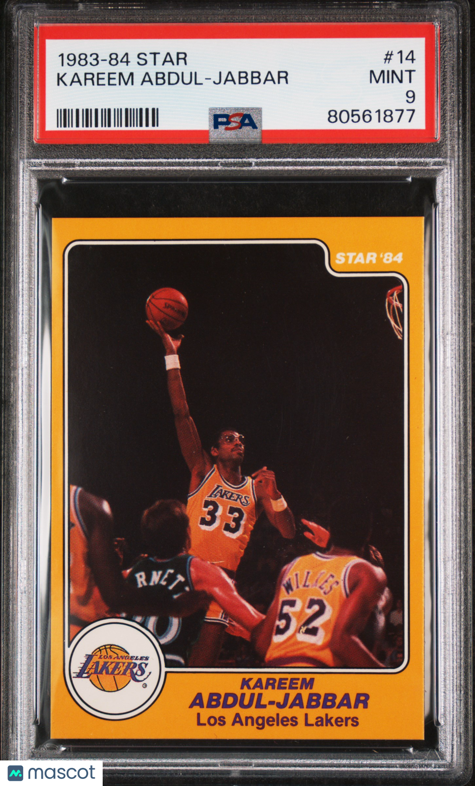 1983-84 Star Kareem Abdul-Jabbar #14 PSA 9