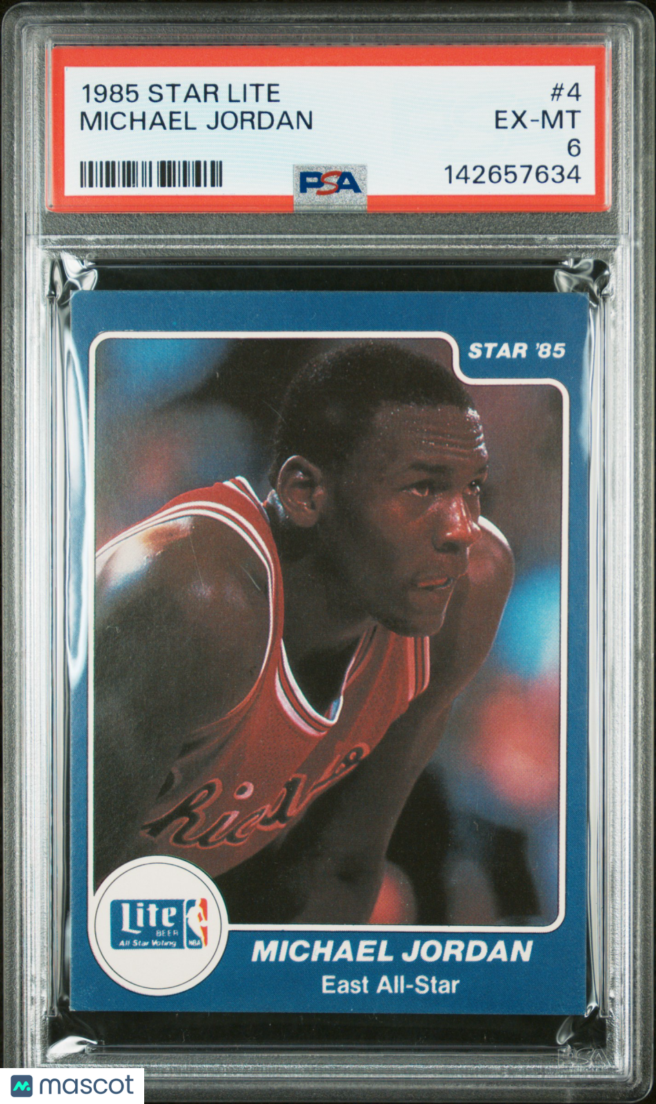 1985 Star Lite Michael Jordan #4 PSA 6