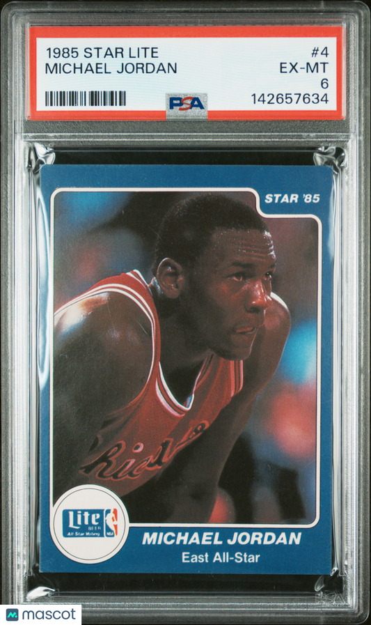 1985 Star Lite Michael Jordan #4 PSA 6