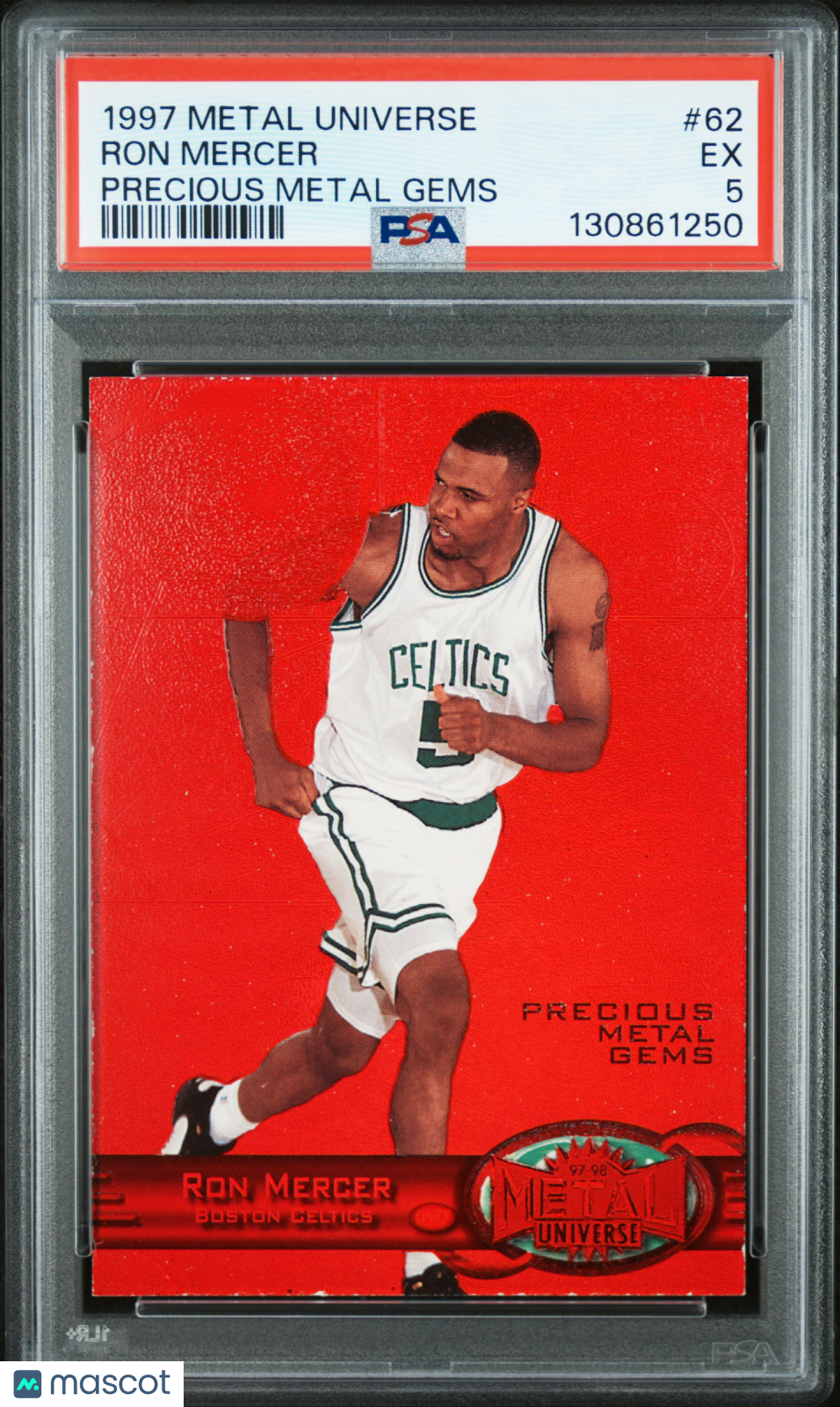 1997 Metal Universe Ron Mercer #62 Precious Gems PSA 5