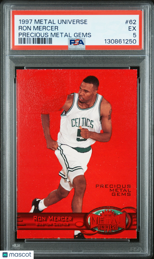 1997 Metal Universe Ron Mercer #62 Precious Gems PSA 5