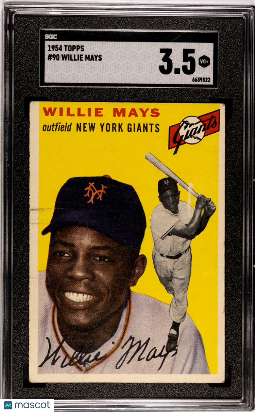 1954 Topps Willie Mays #90 SGC 3.5