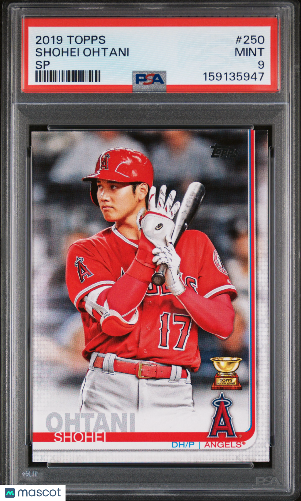 2019 Topps Shohei Ohtani #250 SP PSA 9