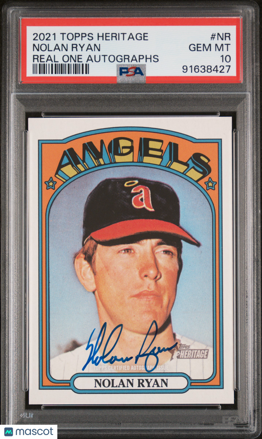 2021 Topps Heritage Real One Autographs Nolan Ryan #NR PSA 10