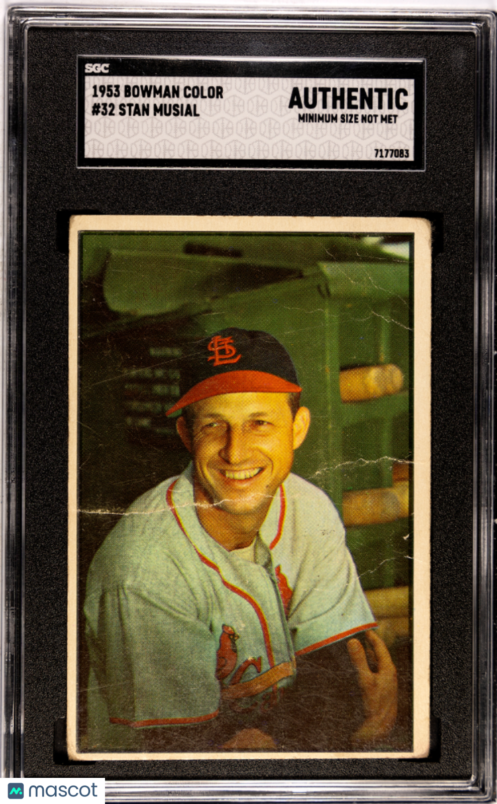 1953 Bowman Color Stan Musial #32 SGC A