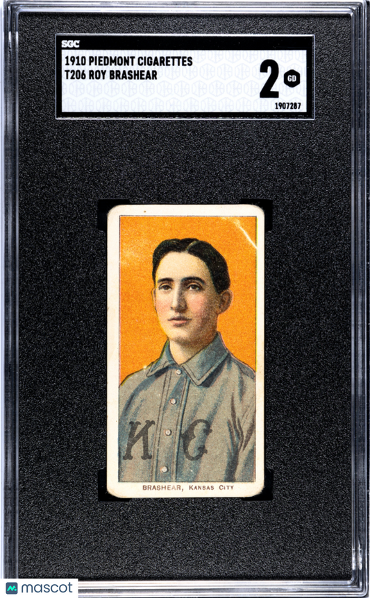 1910 Piedmont Cigarettes (T206) Roy Brashear SGC 2