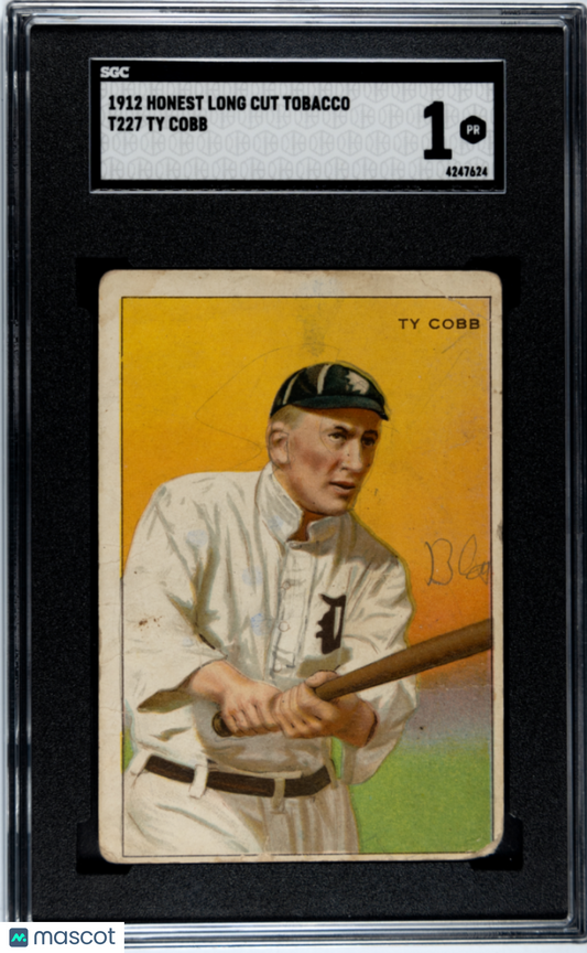 1912 Honest Long Cut Tobacco Series of Champions (T227) Ty Cobb SGC 1