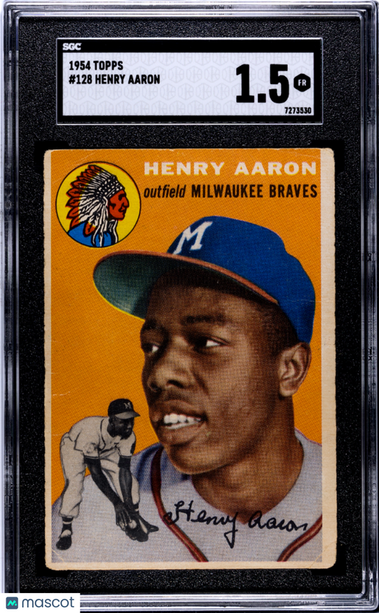 1954 Topps Henry Aaron #128 SGC 1.5