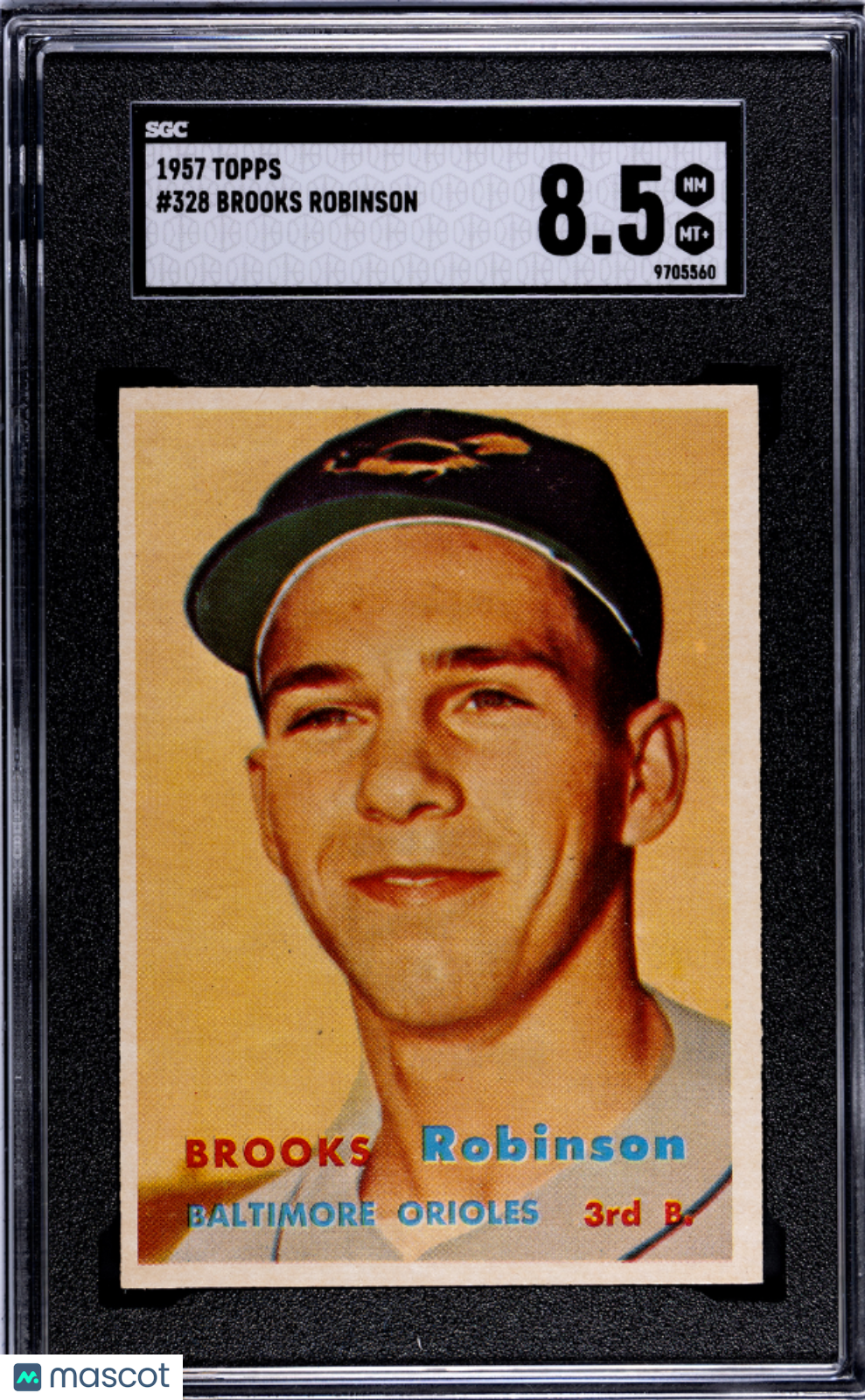 1957 Topps Brooks Robinson #328 SGC 8.5