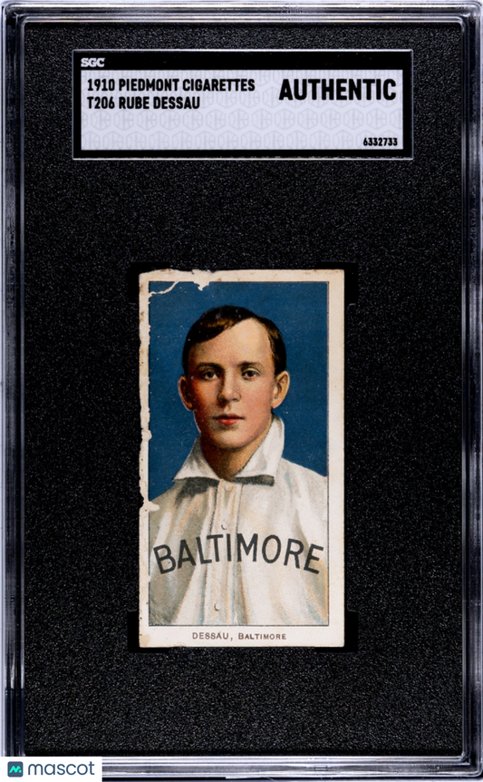 1910 Piedmont Cigarettes (T206) Rube Dessau SGC A