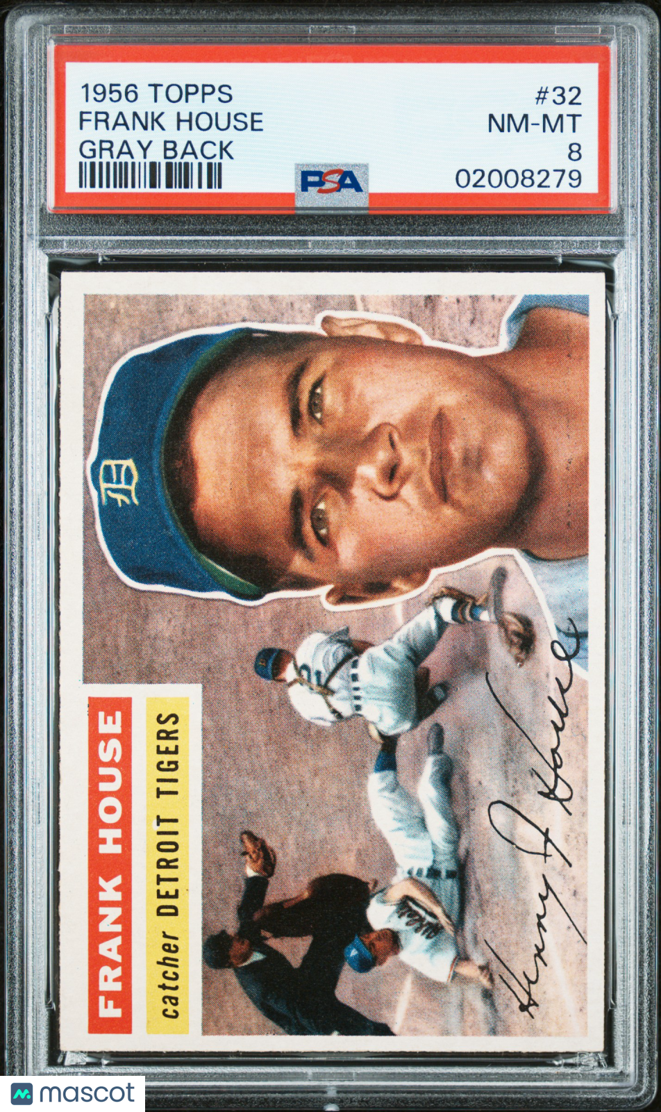 1956 Topps Frank House #32 Gray Back PSA 8
