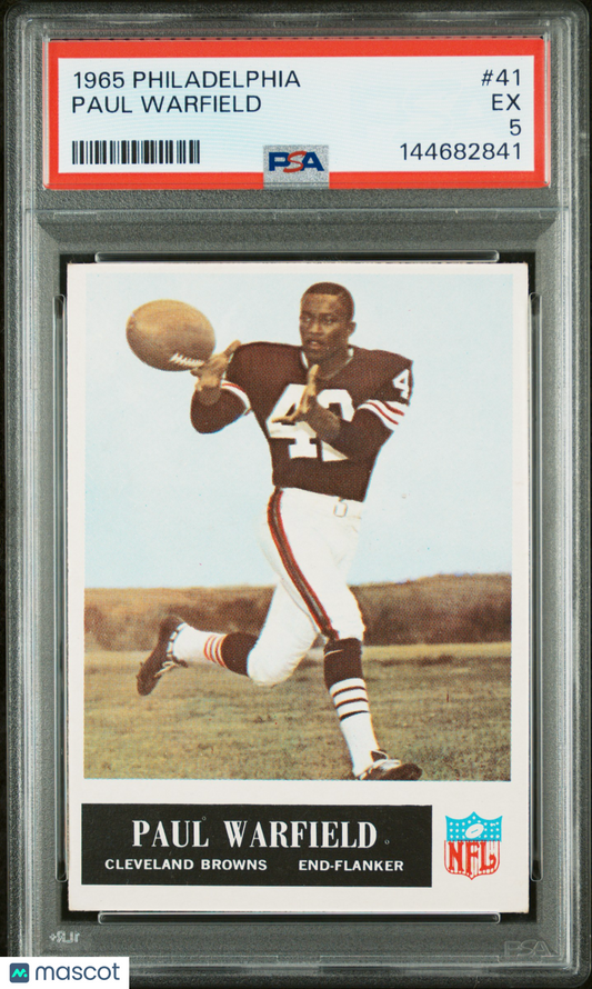 1965 Philadelphia Paul Warfield #41 PSA 5